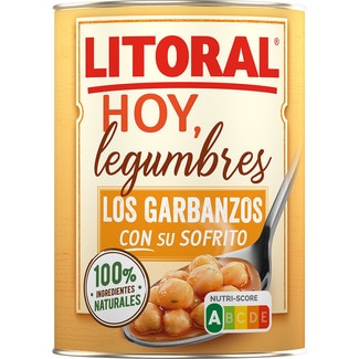 LITORAL Hoy Legumbres chickpeas in sofrito gluten-free tin 440 g