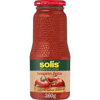 SOLIS tomate frito origen Vegas del Guadiana sin gluten frasco 360 g