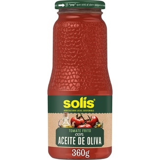 SOLIS tomate frito con aceite de oliva sin gluten frasco 360 g