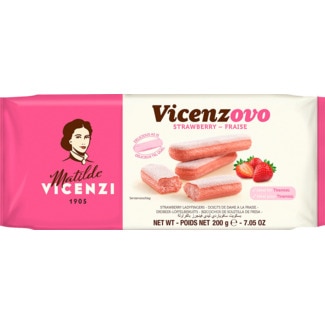 Vicenzi Biscoitos Lady Fing Morango embalagem 200 g