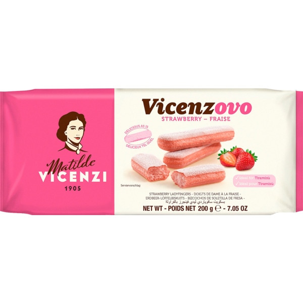 Biscoitos Lady Fing Morango embalagem 200 g