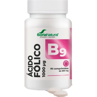 Soria Natural Ácido Fólico 250MG embalagem 90 comprimidos