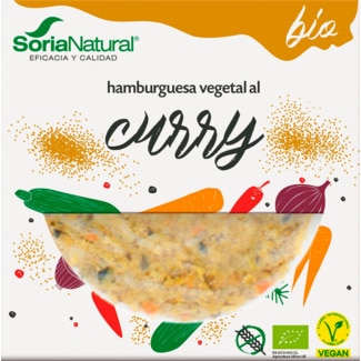 Soria Natural Hamburguer Vegetal de Caril Bio embalagem 200 g