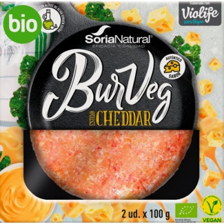Soria Natural Hamburguer Estilo Cheddar embalagem 200 g