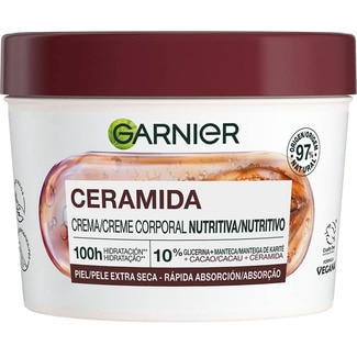 Garnier Creme Corporal Nutritivo Cacau + Ceramida embalagem 380 ml