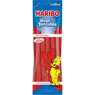 HARIBO Mega Torcidas sabor fresa Tasche 200 g