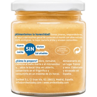 Tarrito de verduras con merluza sin gluten desde 6 meses 230 g - Smileat