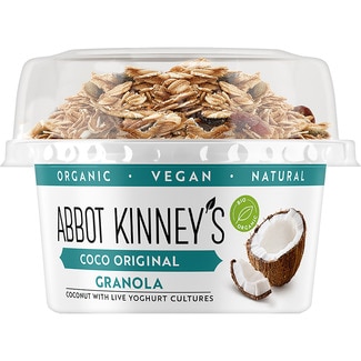 ABBOT KINNEY'S base de coco con granola ecológico sin gluten, sin lactosa y vegano envase 145 g