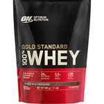 On Gold Standard 100% Whey Proteinpulver mit Süßstoff doppelter Schokoladengeschmack Tasche 465 g