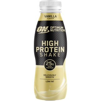 OPTIMUM NUTRITION vanilla flavour protein shake with no added sugar container 330 ml