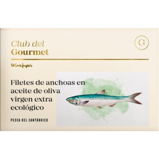 Club Gourmet Filetes de Anchova em Azeite Virgem extra Ecológico lata 120 g