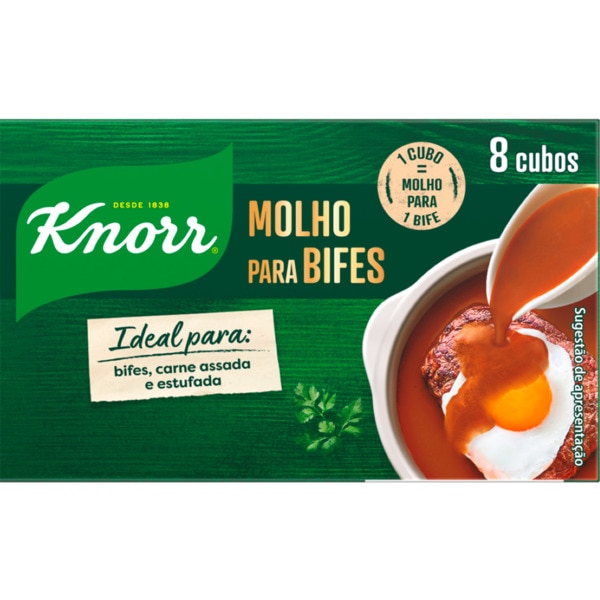Caldo Molho para Bife 8 cubos embalagem 72 g