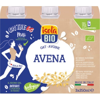 Isola Bebida de Aveia Bio Pack 3X250 ml embalagem 750 ml