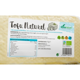 Soria Natural Tofu Natural embalagem 1 kg