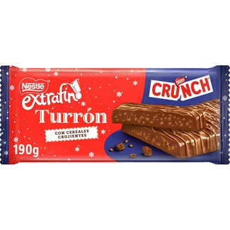 NESTLE EXTRAFINO Schokoladen-Turrón mit Cerealien Crunch Tafel 190 g