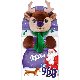 MILKA chocolates with soft toy different designs supplied according to stock case 96 g