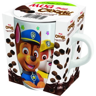BIP Paw Patrol chocolate cereal with chocolate shells in a cup each 34 g