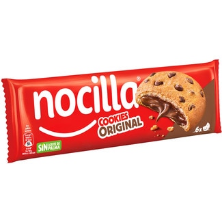 Cookies rellenas de Nocilla original sin aceite de palma 6 unidades paquete 120 g - Nocilla