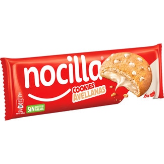 Cookies rellenas de Nocilla blanca sin aceite de palma 6 unidades paquete 120 g - Nocilla