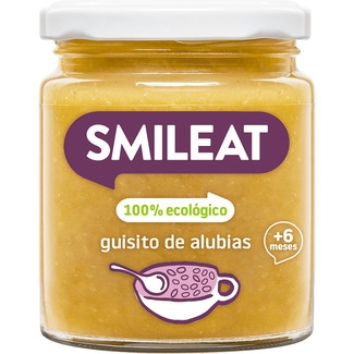 SMILEAT tarrito de guisito de alubias 100% ecológico sin gluten desde 6 meses envase 230 g