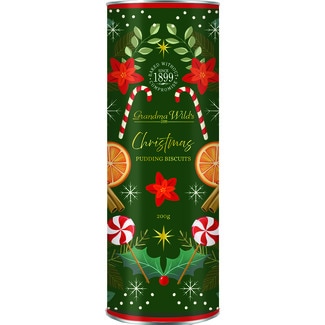 GRANDMA WILD'S Christmas biscuits tube 200 g
