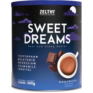 Zelthy Suplemento em Pó Sweet Dreams de Chocolate embalagem 300 g