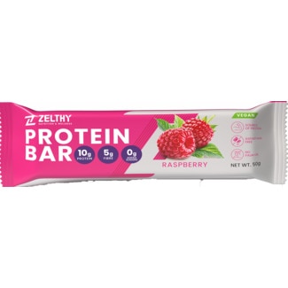 Zelthy Barra Proteica Framboesa embalagem 50 g