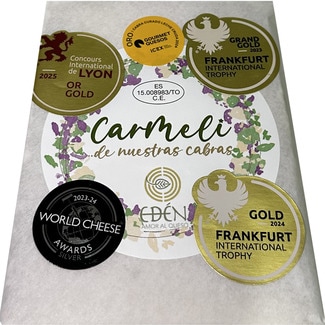 CARMELI mature goat's cheese made with unpasteurised milk wedge 250 g