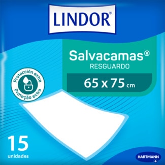 Lindor Resguardo Salvacamas Adultos 65x75 cm embalagem 15 unidades