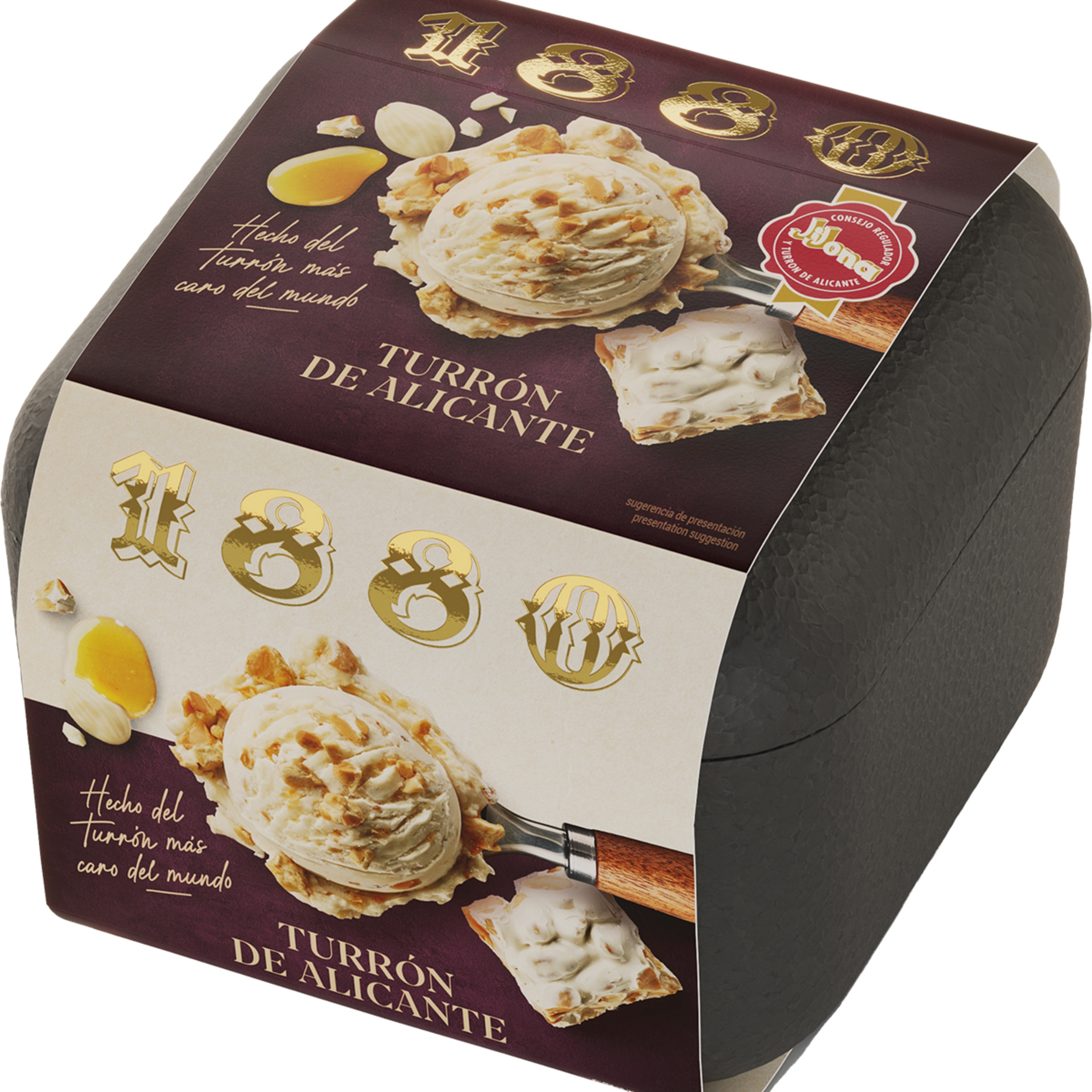 helado de turrón de Alicante