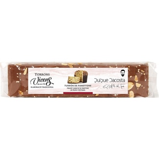 VICENS Quique Dacosta Panettone-Turrón mit kandierten Früchten, traditionell hergestellt Tafel 300 g
