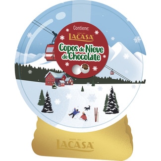 LACASA copos de nieve rellenos de chocolate lata 70 g