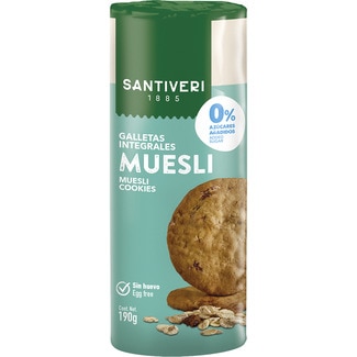 SANTIVERI wholegrain biscuits with muesli 0% added sugar packet 190 g