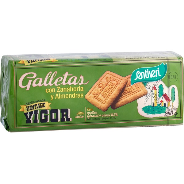 Vintage Vigor biscuits with carrot and almonds case 240 g