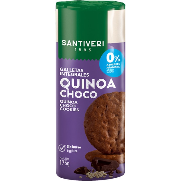 Digestive Vollkornkekse mit Quinoa und Schokolade 0% Zuckerzusatz Paket 175 g