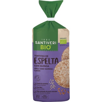 SANTIVERI Organic Bio ökologische Dinkelcracker mit Quinoa Tasche 100 g