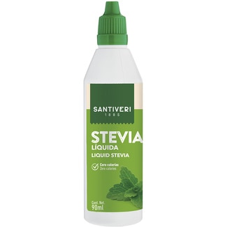 SANTIVERI Flüssiges Stevia null Kalorien glutenfrei und laktosefrei Karton 90 cc