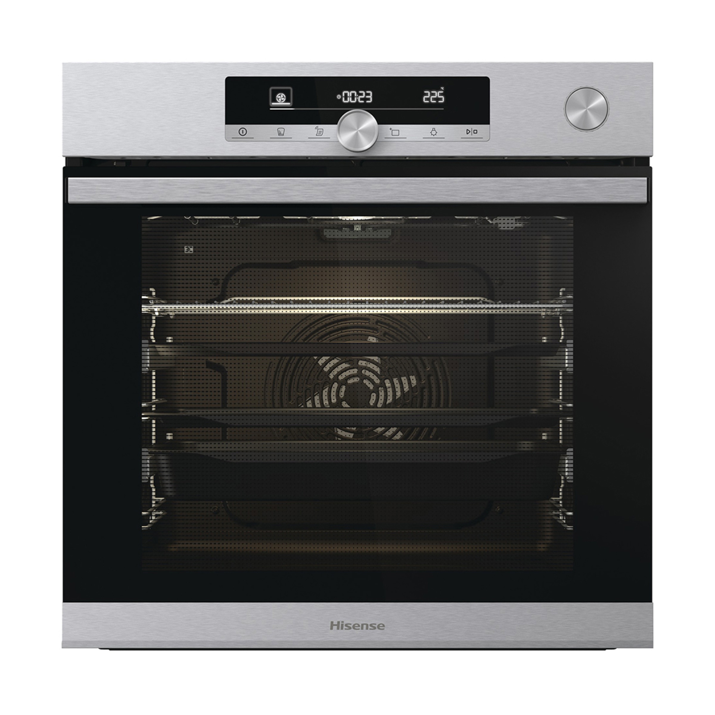 Hisense – Horno multifunción Hisense, 77 litros, pirolìtico, vapor – O643PX.