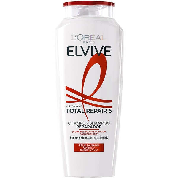Shampoo Total Repair 5 kräftigend mit Pro-Keratin + Ceramide für strapaziertes Haar Flacon 400 ml