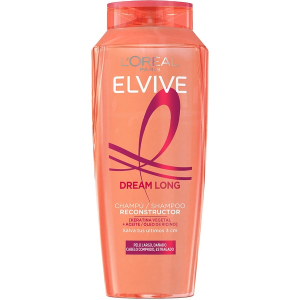 Rekonstruierendes Shampoo Dream Long Pflanzenkeratin & Rizinusöl langes strapaziertes Haar Flacon 400 ml