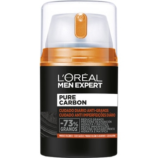 L'OREAL MEN EXPERT Pure Carbon daily anti-spot day cream doser 50 ml with volcanic minerals + salicylic acid