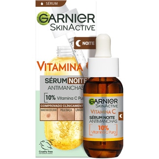 GARNIER Skin Active  sérum de noche Vitamina C dosificador 30 ml con 10% de vitamina C pura