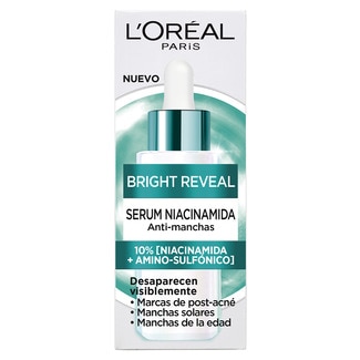 L'OREAL Paris Bright Reveal sérum anti-manchas con niacinamida + amino-sulfónico dosificador 30 ml