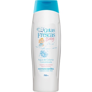 GOTAS FRESCAS Baby agua de colonia concentrada suave y duradera baja en alcohol bote 750 ml