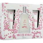 Rosas estuche con eau de toilette femenina natural spray 150 ml + crema corporal hidratante tubo 100 ml + gel de baño tubo 100 ml