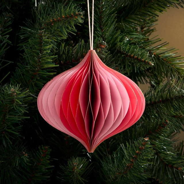 Colgante de papel plegado Lágrima Navidad