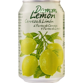 DAMM LEMON Clara Mediterránea helles Bier mit Zitrone Dose 33 cl (6 Teile Bier und 4 Teile Zitrone)