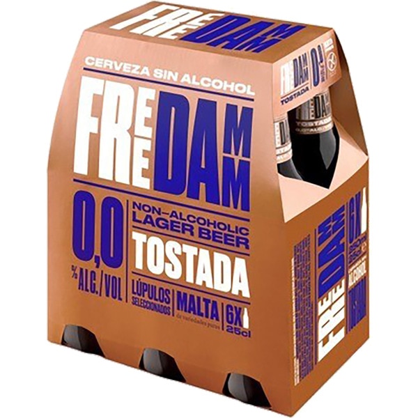 dunkles Lagerbier 0,0% Alkohol 6er-Pack Flaschen 25 cl