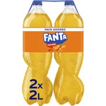 Sparkling orange soft drink 2-pack bottles 2 l