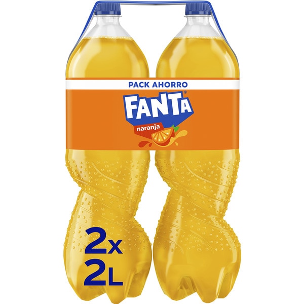 Sparkling orange soft drink 2-pack bottles 2 l